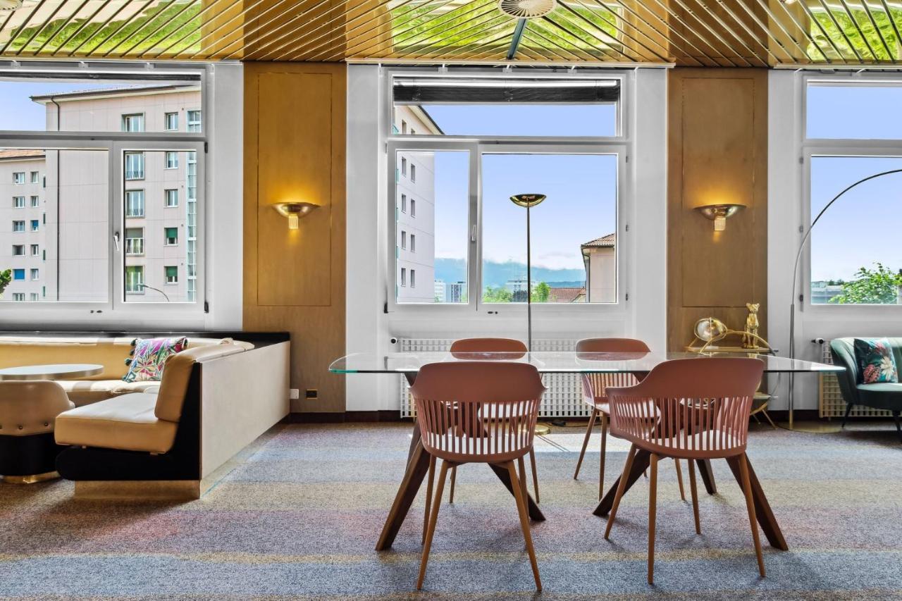 Becozy Au Parc Retro Edition Self-Check-In Rooms & Studios Fribourg Eksteriør bilde