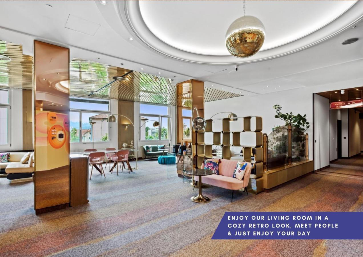 Becozy Au Parc Retro Edition Self-Check-In Rooms & Studios Fribourg Eksteriør bilde