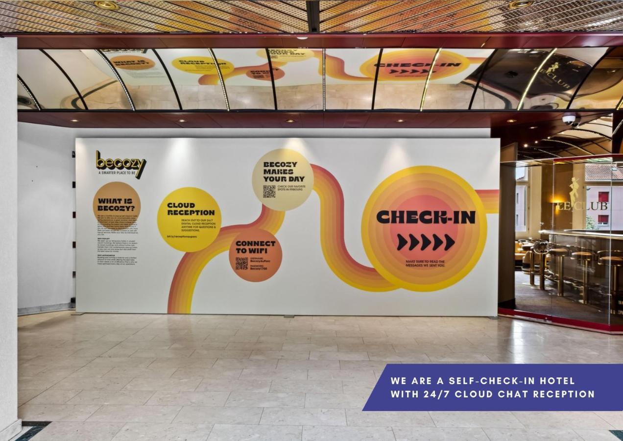Becozy Au Parc Retro Edition Self-Check-In Rooms & Studios Fribourg Eksteriør bilde