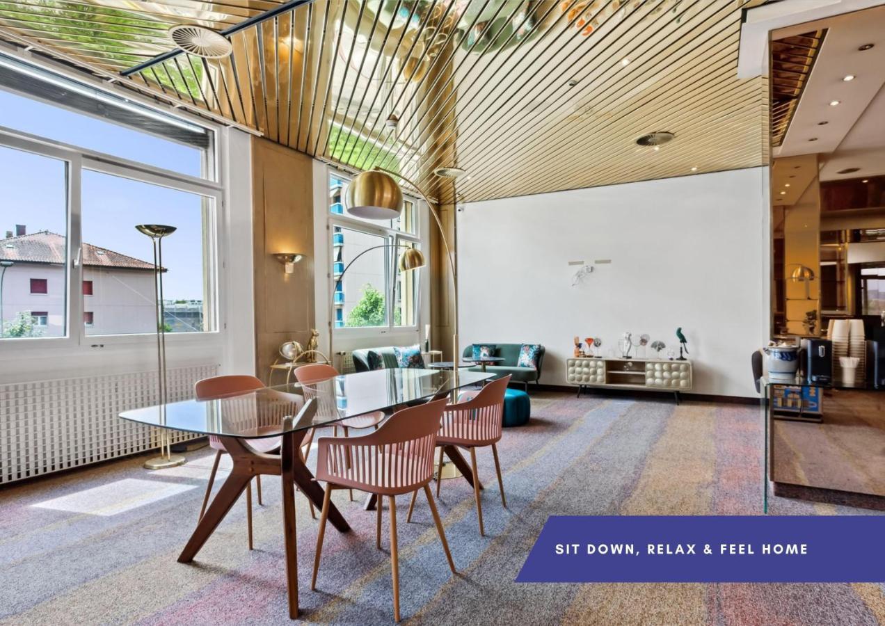 Becozy Au Parc Retro Edition Self-Check-In Rooms & Studios Fribourg Eksteriør bilde